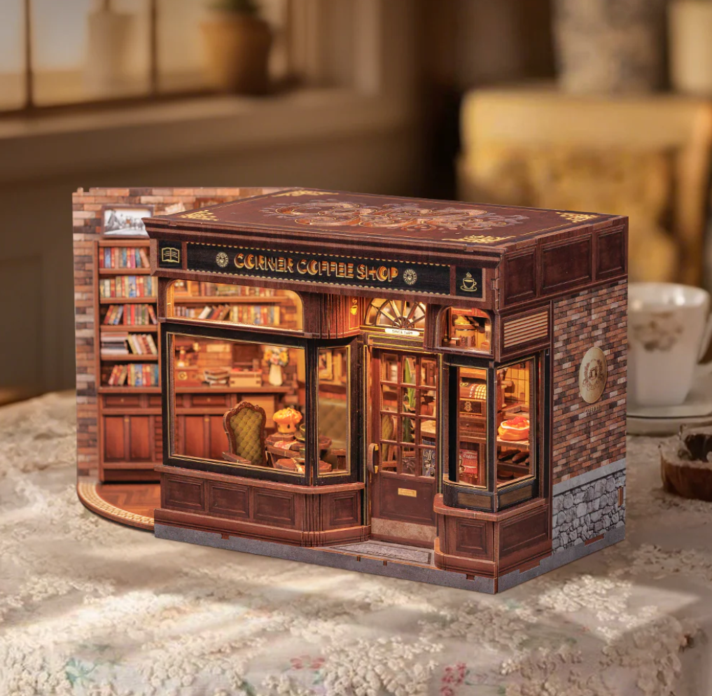 DIY Book Nook | Corner Coffee Shop