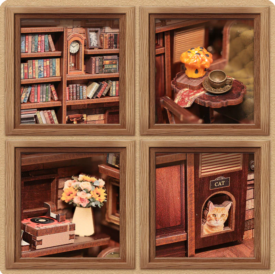 DIY Book Nook | Corner Coffee Shop